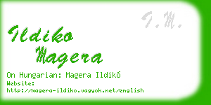 ildiko magera business card